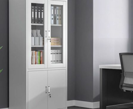 Half Glass Filing Cabinet