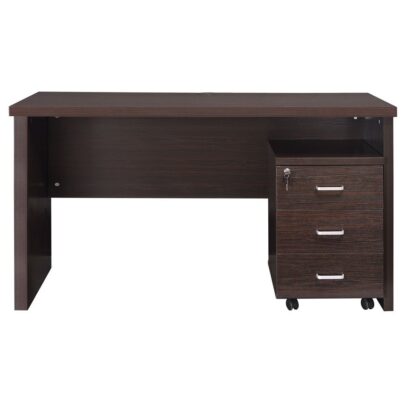 1.4m straight desk with drawers