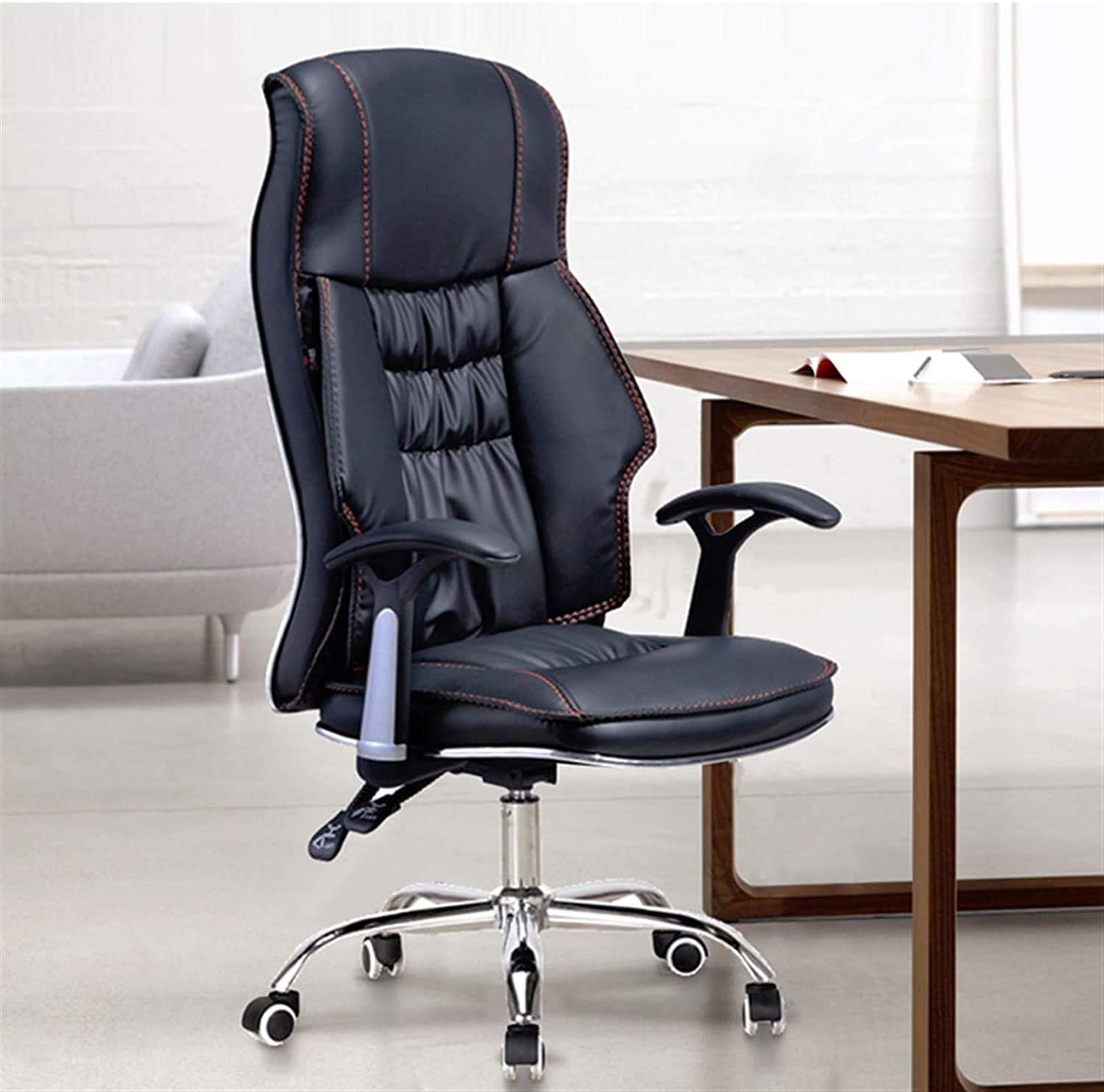 Executive reclining office seat