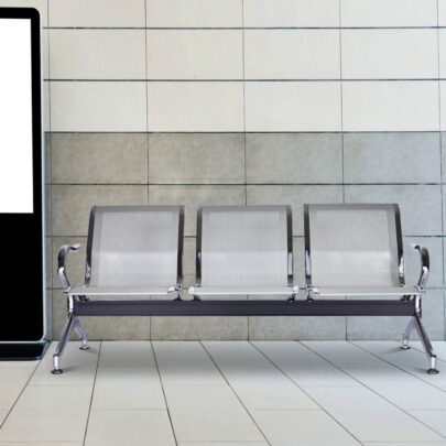 Reception 3-seater waiting bench