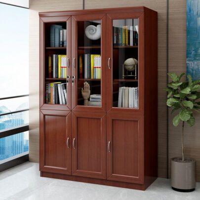3-Door Wooden Executive Cabinet
