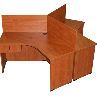 3-Seater Curved Workstation